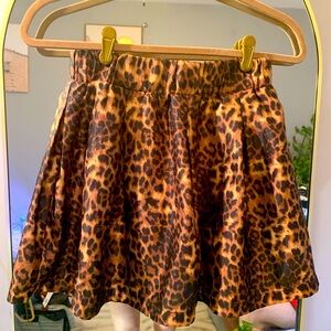 Rehab Animal Print Mini Skirt